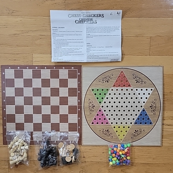 Game Gallery Chess Checkers Chinese Checkers. Open Box - Picture 5 of 5